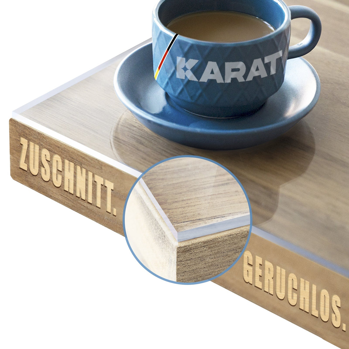✂ Film de table transparent à coupe droite | Crystal | Film de protection cristallin pour tables | Découpe sur mesure