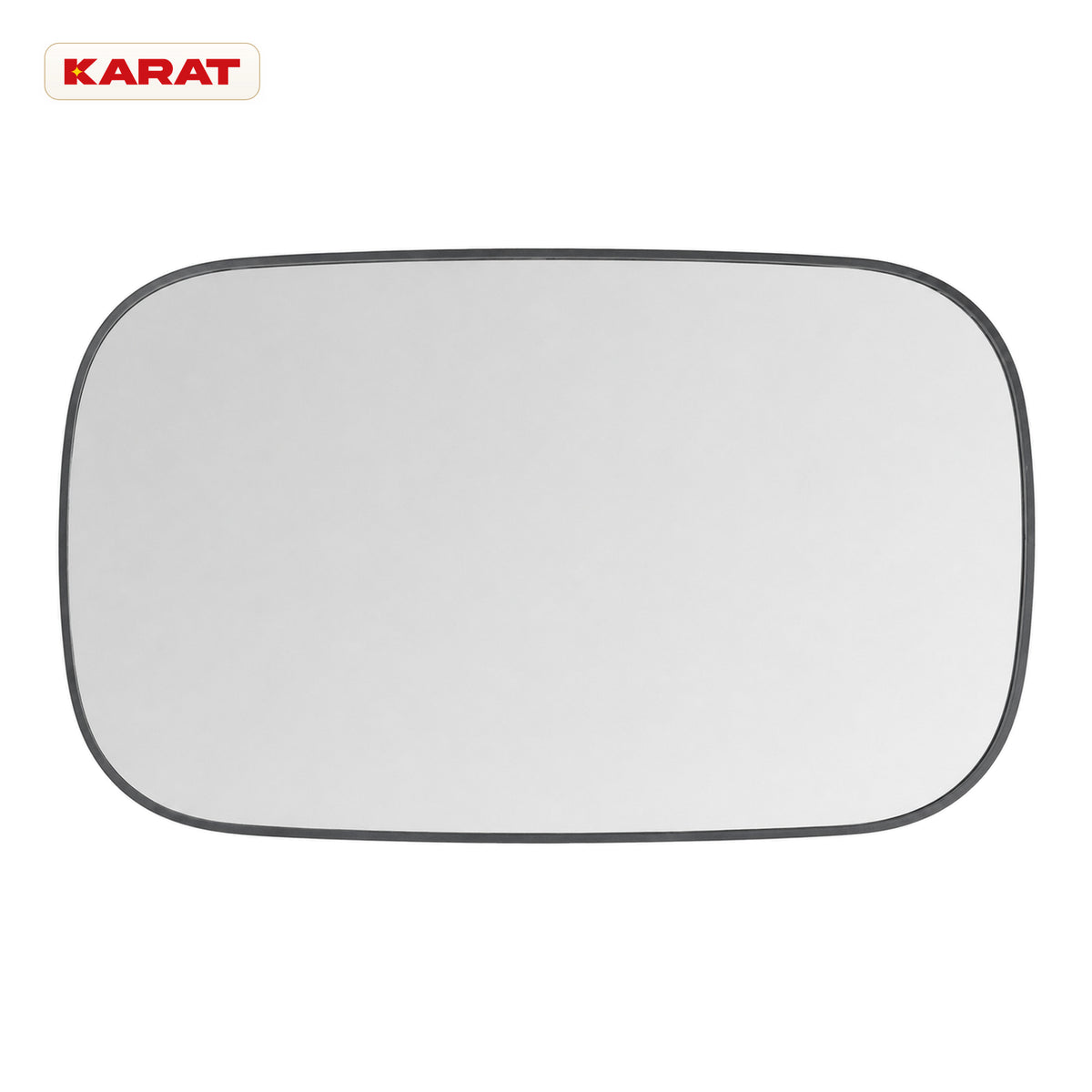 Miroir mural | Alina | Miroir moderne avec cadre en aluminium gris | 55 × 90 cm