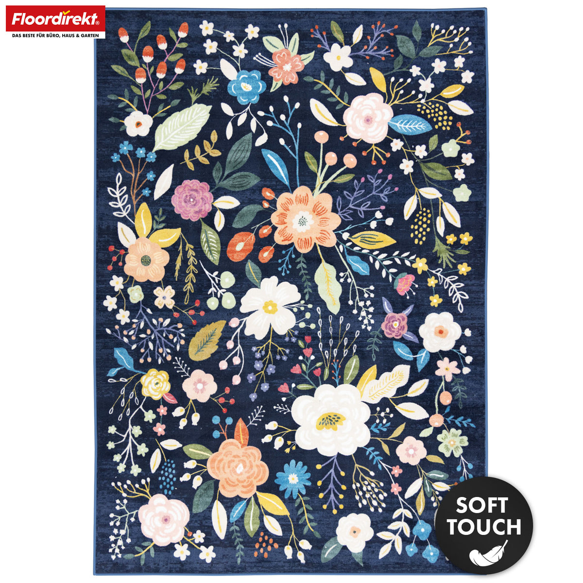 Tapis de salon | Damaskus | Tapis moderne au design floral | Antidérapant, résistant & facile d’entretien | Disponible en plusieurs tailles