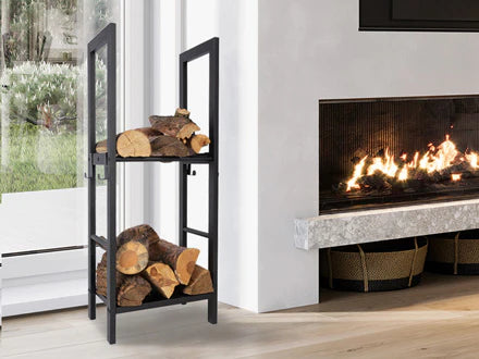 Étagères pour bois de cheminée
