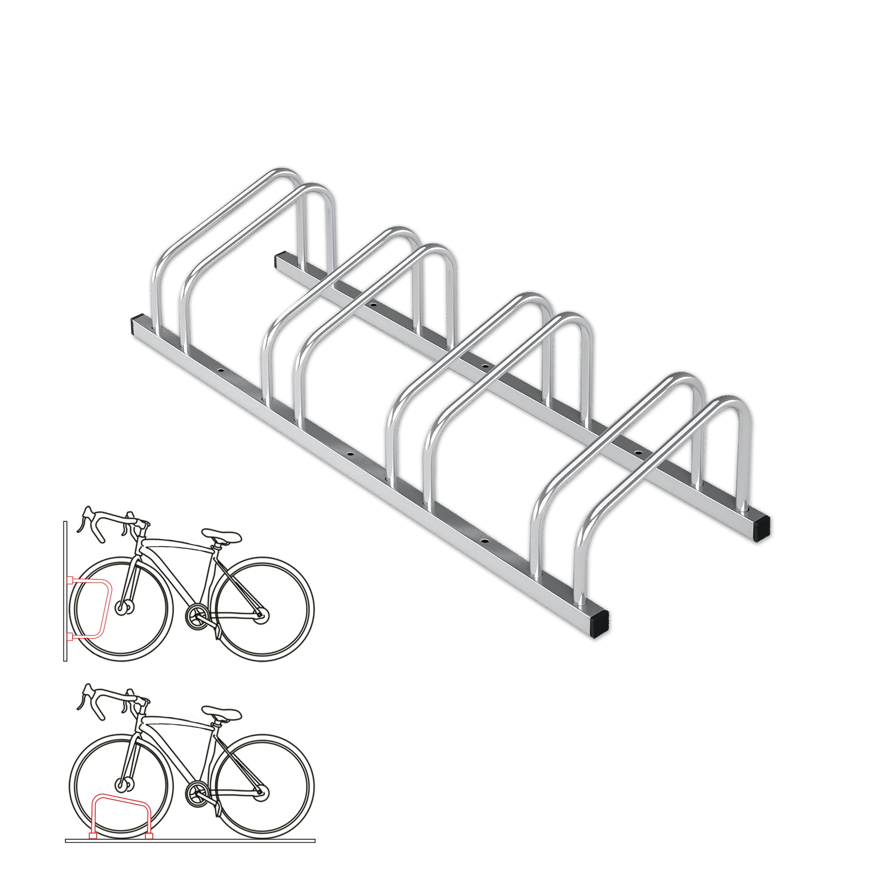 F1_fd-30707 | Argent | Pour 4 vélos