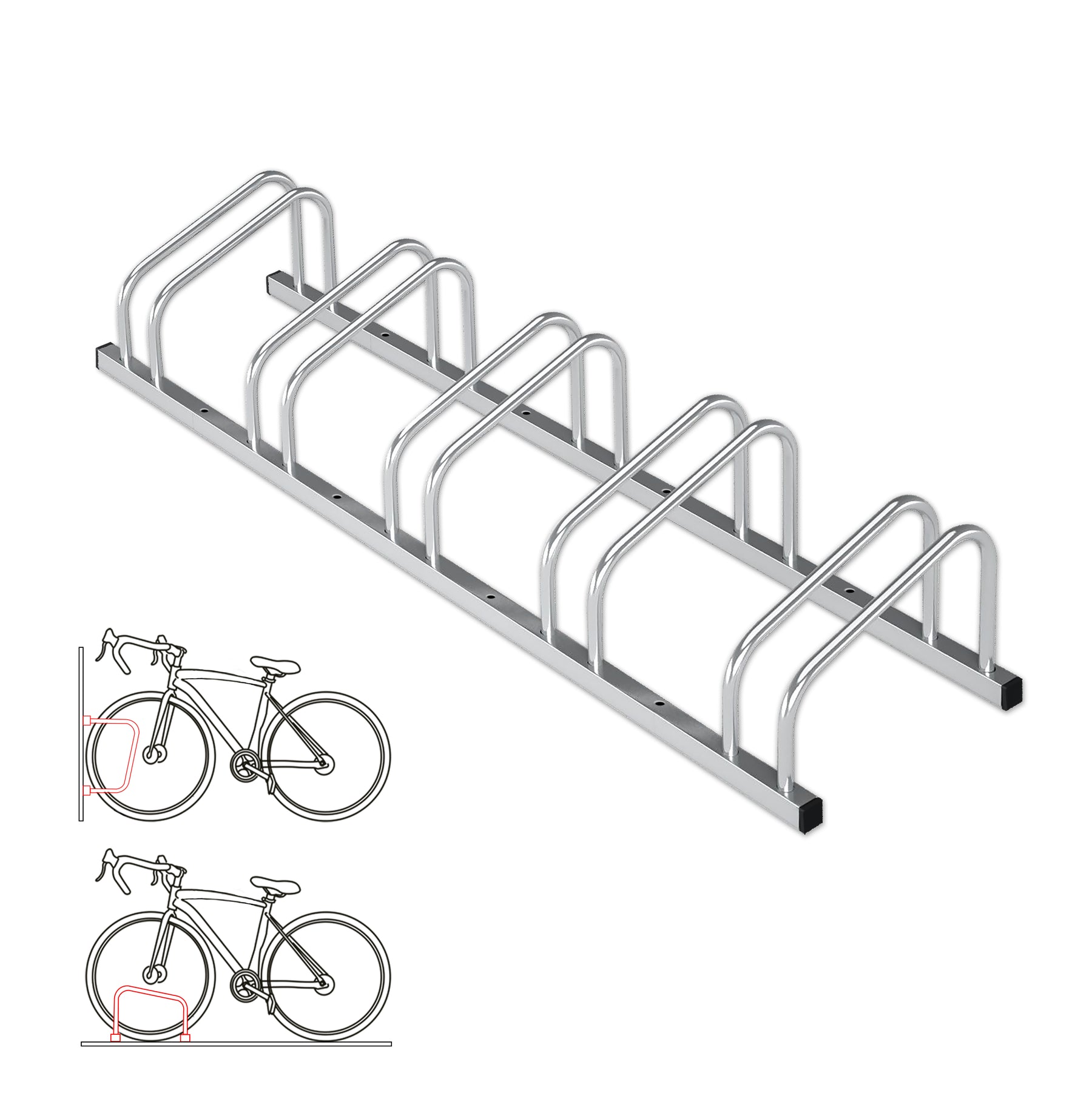 F2_fd-30706 | Argent | Pour 5 vélos