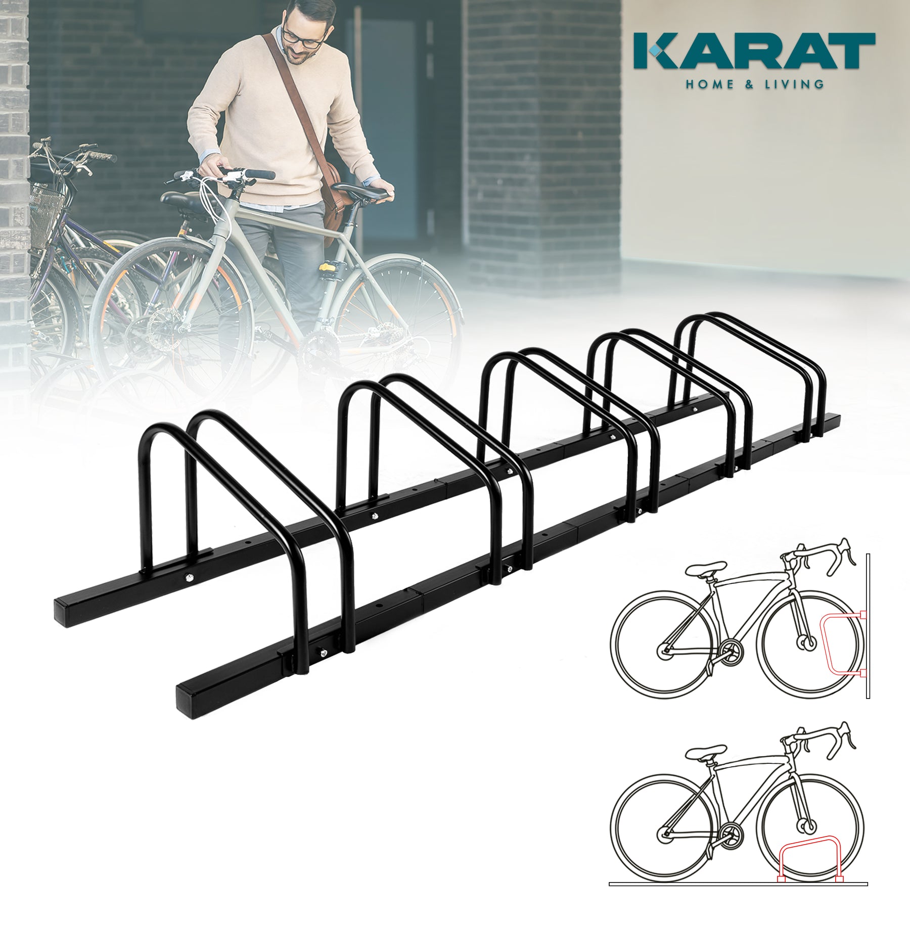 F2_fd-30703 | Noir | Pour 5 vélos