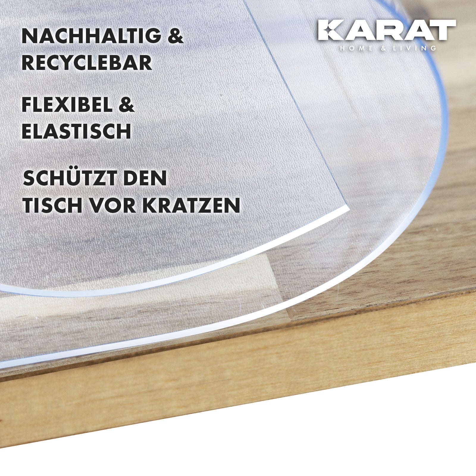 Film de protection transparent mat pour table, coupe droite | Imperial | Film de protection antidérapant et imperméable pour tables | Découpe sur mesure personnalisée