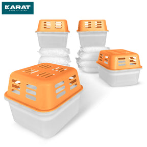 SET de 4 déshumidificateurs | Déshumidificateur en 6 couleurs et 2 designs | Rechargeable & réutilisable