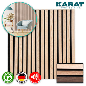 Panneaux acoustiques imitation bois | Design intemporel pour une acoustique agréable dans la pièce | Disponible en 3 designs et 2 tailles