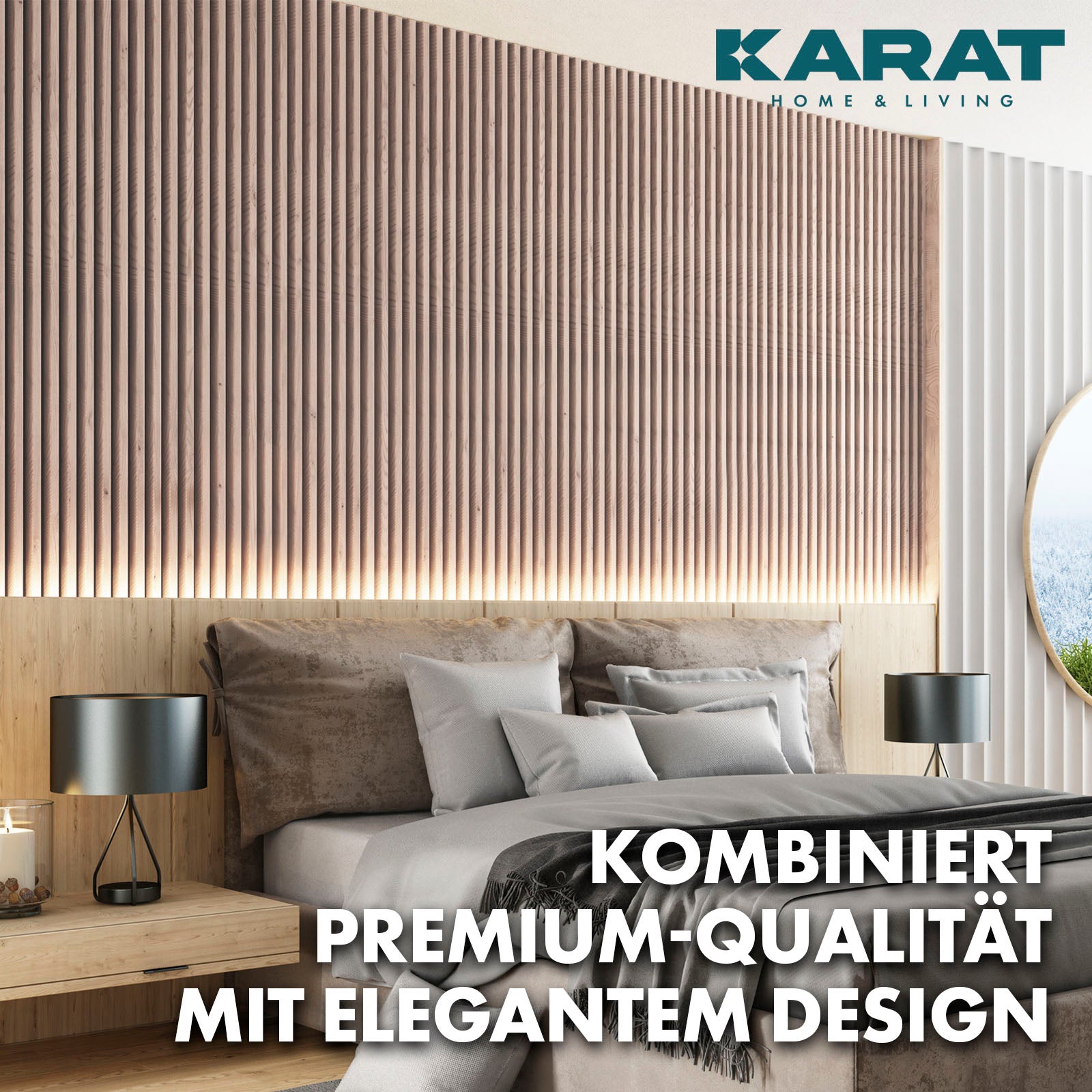 Panneaux acoustiques imitation bois | Design intemporel pour une acoustique agréable dans la pièce | Disponible en 3 designs et 2 tailles