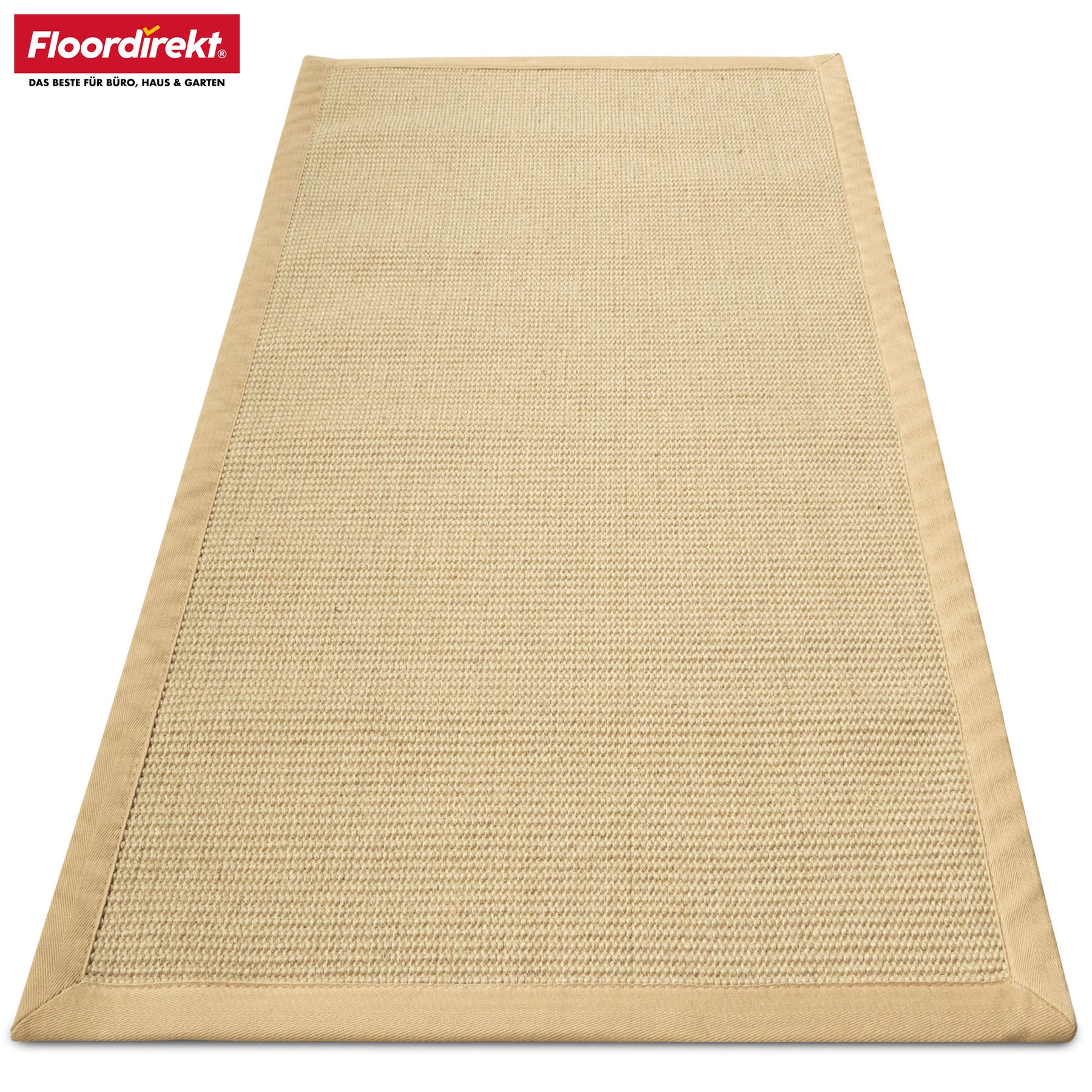 Tapis de Sisal | Bombay | Avec dos antidérapant & bordure en coton | Dans de nombreuses tailles