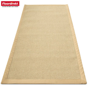 Tapis de Sisal | Bombay | Avec dos antidérapant & bordure en coton | Dans de nombreuses tailles