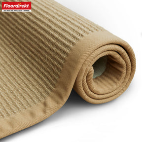 Tapis de Sisal | Bombay | Avec dos antidérapant & bordure en coton | Dans de nombreuses tailles