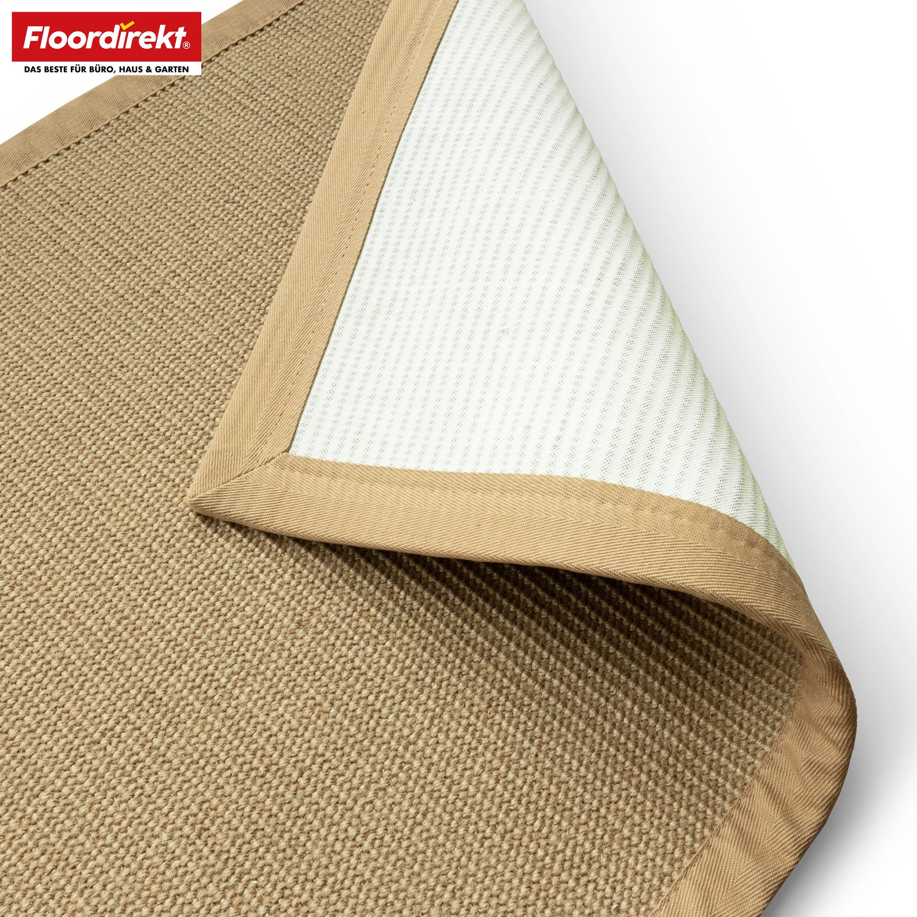 Tapis de Sisal | Bombay | Avec dos antidérapant & bordure en coton | Dans de nombreuses tailles