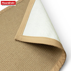 Tapis de Sisal | Bombay | Avec dos antidérapant & bordure en coton | Dans de nombreuses tailles
