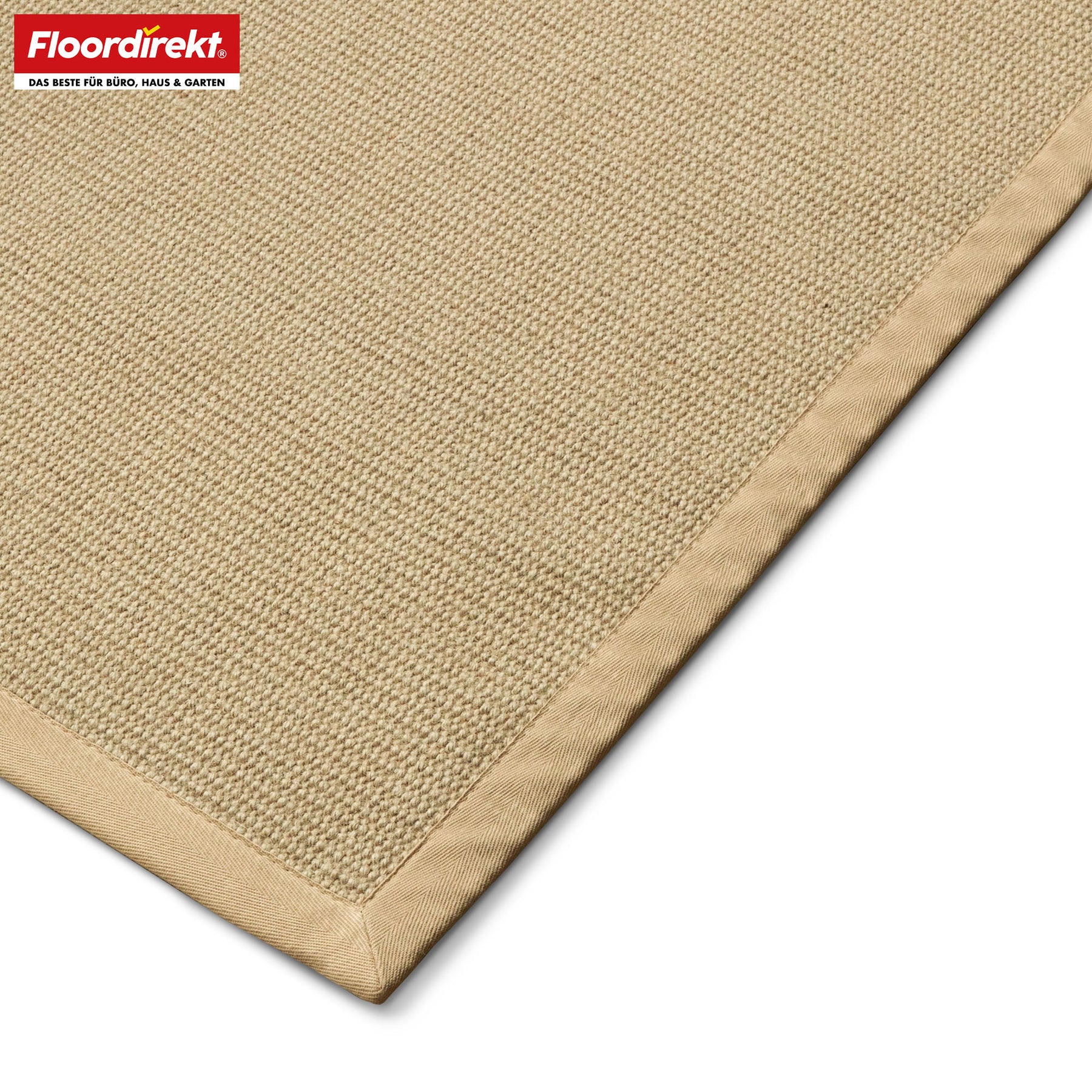 Tapis de Sisal | Bombay | Avec dos antidérapant & bordure en coton | Dans de nombreuses tailles