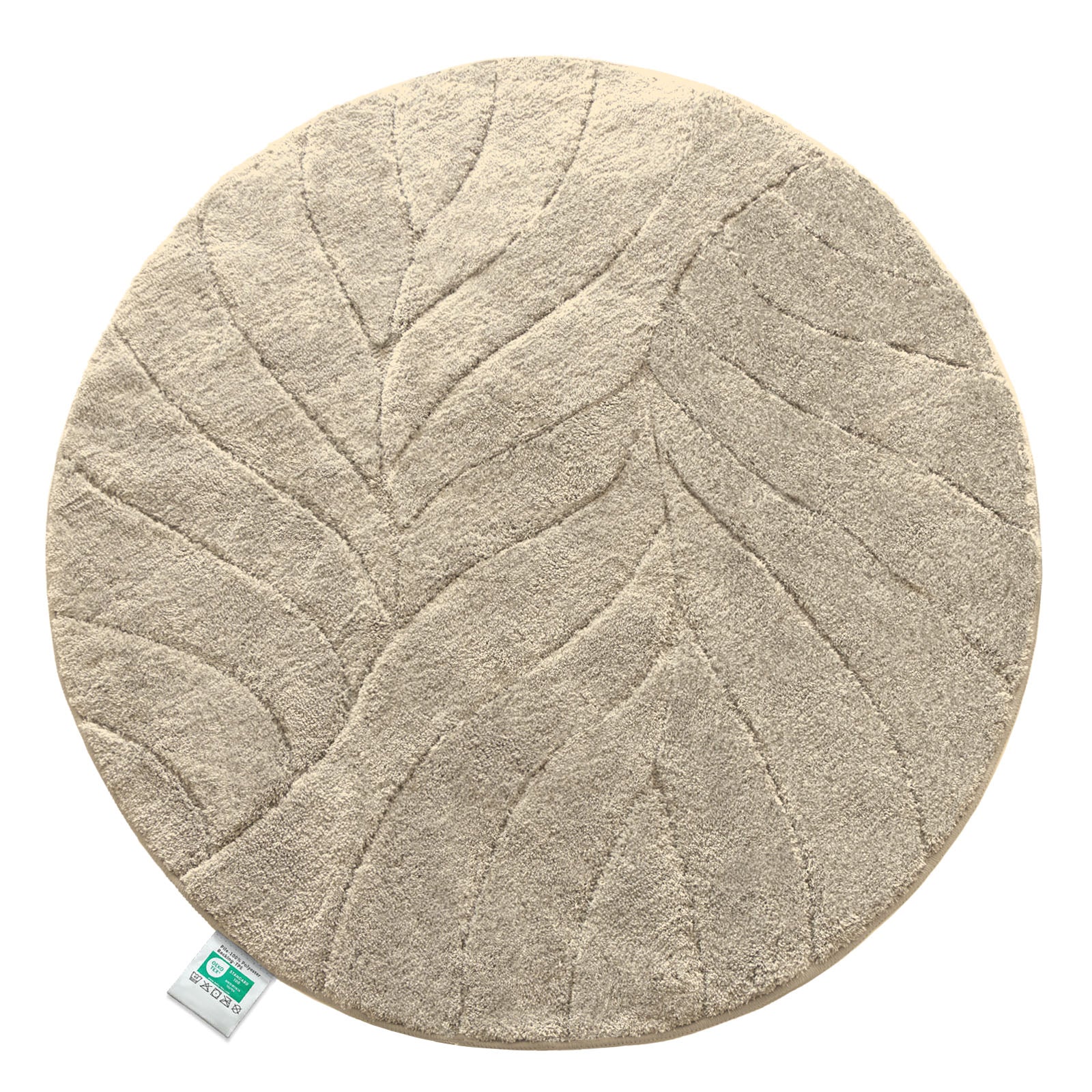 Tapis de bain | Maris | Tapis de bain rond | Microfibre douce, antidérapante & adaptée au chauffage au sol
