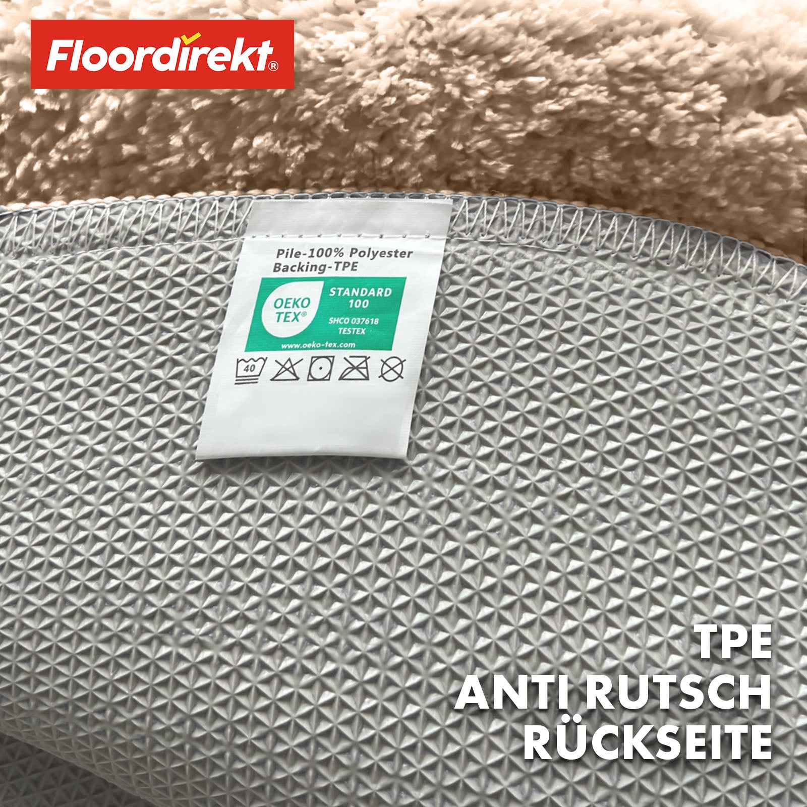 Tapis de bain | Sky | Tapis de bain rond | Confort dense et moelleux pour votre maison