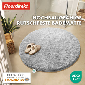 Tapis de bain | Sky | Tapis de bain rond | Confort dense et moelleux pour votre maison