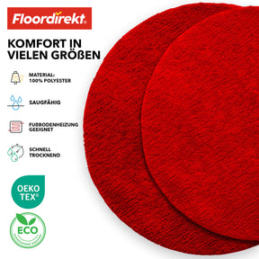 Tapis de bain | Sky | Tapis de bain rond | Confort dense et moelleux pour votre maison