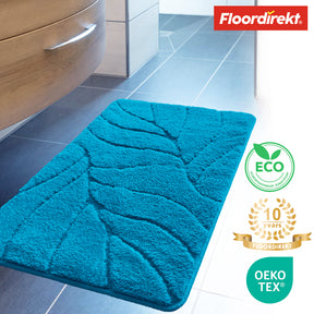 Tapis de bain | Maris | Tapis de bain moelleux avec structure en feuilles | Disponible en différentes couleurs et tailles