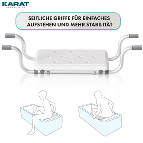 Siège de baignoire | Levi | Siège de bain réglable jusqu’à 150 kg en aluminium