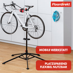 Béquille de montage pour vélo | Lois | Réglable en hauteur et adaptable individuellement | Capacité de charge jusqu'à 30 kg