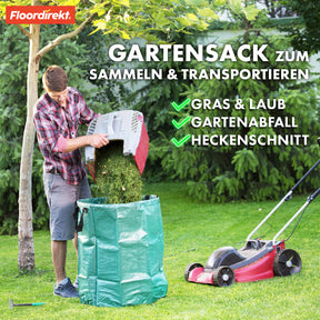 Set de 3 sacs à déchets de jardin | Solution polyvalente pour les déchets de jardin et le rangement | Stable, autoportant & imperméable