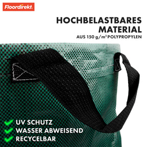 Set de 3 sacs à déchets de jardin | Solution polyvalente pour les déchets de jardin et le rangement | Stable, autoportant & imperméable