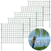 Clôture en treillis | Pablo | Set de 5 clôtures métalliques à emboîter | Extensible pour jardin, étang & animaux