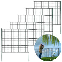 Clôture en treillis | Pablo | Set de 5 clôtures métalliques à emboîter | Extensible pour jardin, étang & animaux