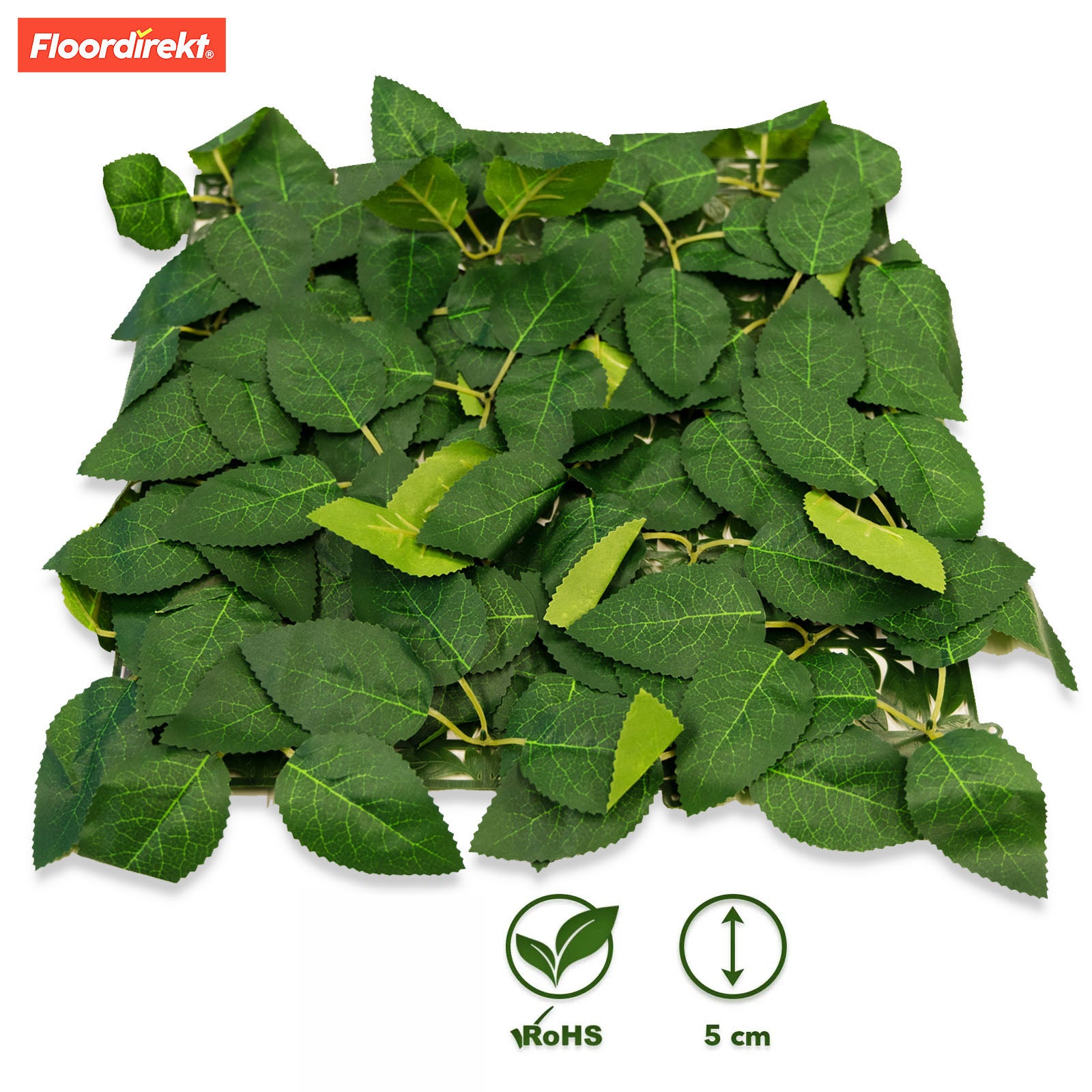 Mur végétal | Big Rose Leaf | Décoration murale élégante avec de grands pétales de rose pour chaque maison | 33 x 33 cm