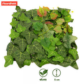 Mur végétal | Ivy | Plante artificielle durable avec feuilles de lierre pour une décoration intérieure moderne | 33 x 33 cm