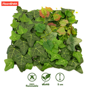 Mur végétal | Ivy | Plante artificielle durable avec feuilles de lierre pour une décoration intérieure moderne | 33 x 33 cm