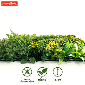 Mur végétal | Multiéléments | Oasis de verdure polyvalente et facile d'entretien pour votre aménagement intérieur | 50 x 50 cm