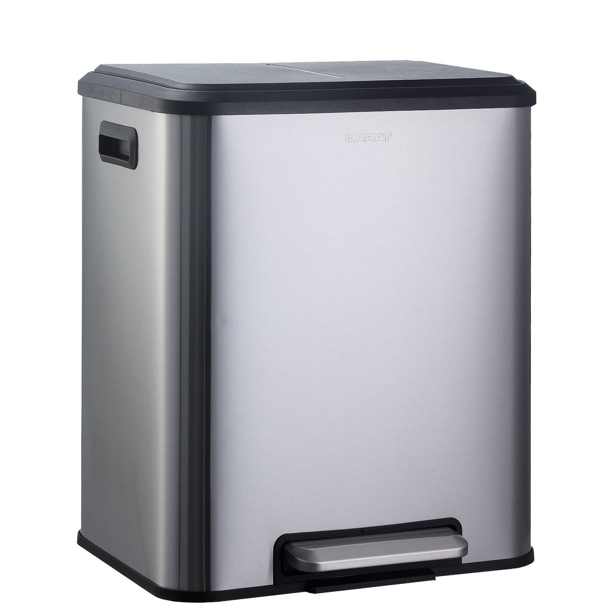 Poubelle | Jack | Capacité 30 L | Tri sélectif 2 voies | Soft-Close & Pedal | Acier inoxydable ou noir
