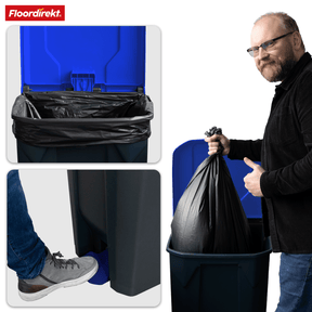 Poubelle | Olaf | Poubelle Step-On robuste | Pour la maison, le bureau & le commerce | Différentes couleurs & tailles