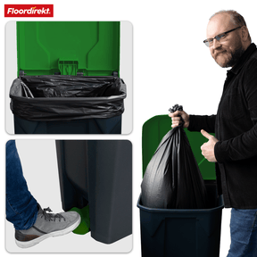 Poubelle | Olaf | Poubelle Step-On robuste | Pour la maison, le bureau & le commerce | Différentes couleurs & tailles