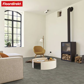 Revêtement de sol CV | Kent 968M | Sol vinyle résistant à l'aspect réaliste de carreaux de pierre pour la cuisine, la salle de bain & le salon