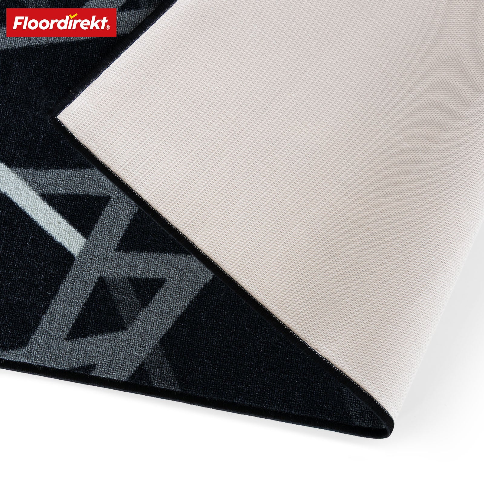 Tapis couloir Printed | En anthracite et marron | Tapis moderne à motif rayé avec dos antidérapant en gel | Résistant et facile d’entretien