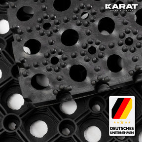 Tapis en caoutchouc à anneaux octogonaux | Épaisseur: 23 mm | Également disponible en découpe sur mesure