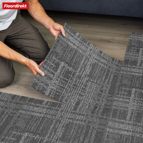 Dalles de moquette | Luzern | 50 x 50 cm | Confortable, insonorisant & adapté au chauffage au sol | Disponible en 4 couleurs