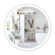 Miroir de salle de bain avec éclairage LED | Liora | Commande tactile avec anti-buée et 3 couleurs de lumière au choix | Disponible en différentes tailles