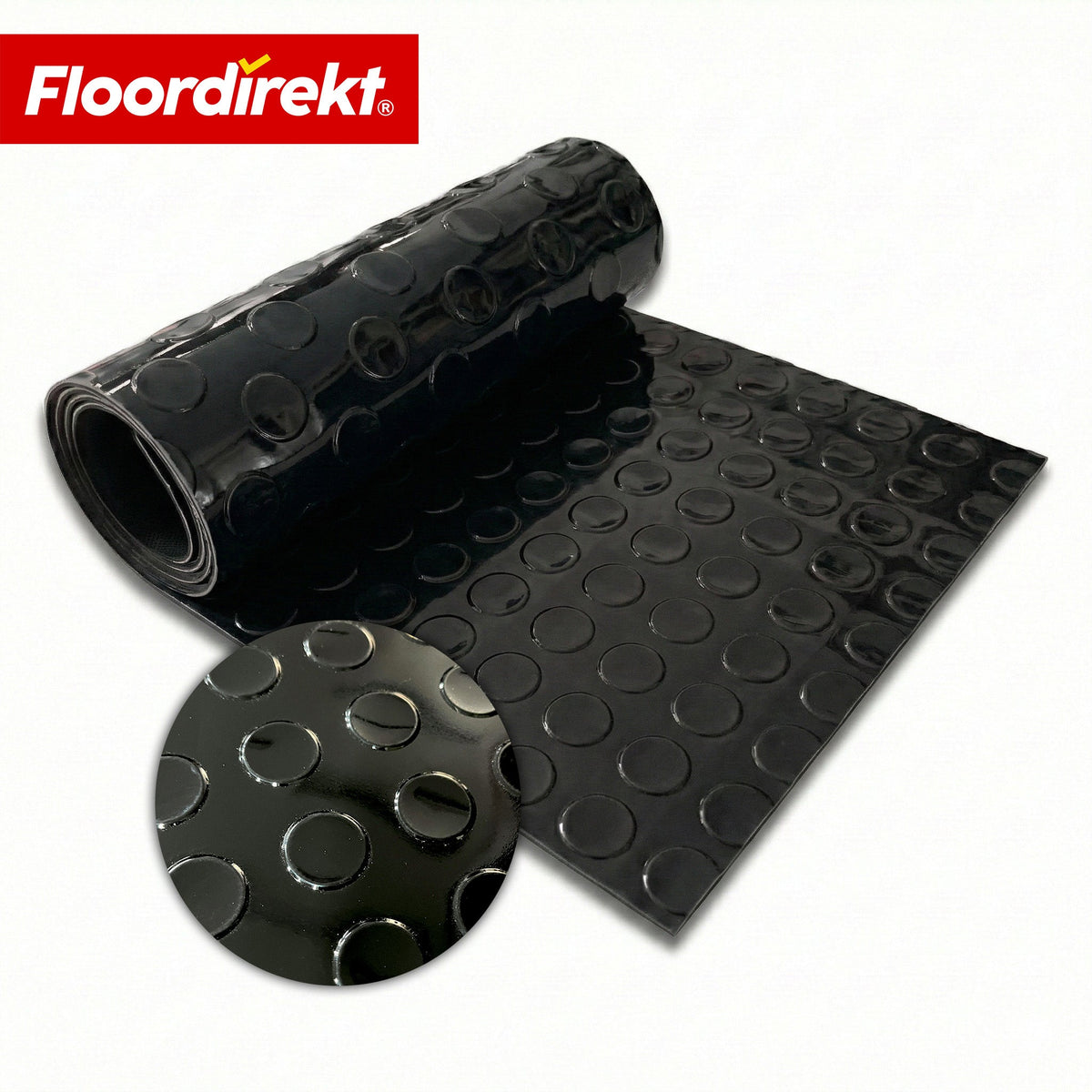 ✂ PVC-revêtement de sol | Coin Mirror | Aspect coin à pastilles plates | Antidérapant & facile d’entretien | Au mètre / découpe sur mesure | Largeur 110 cm
