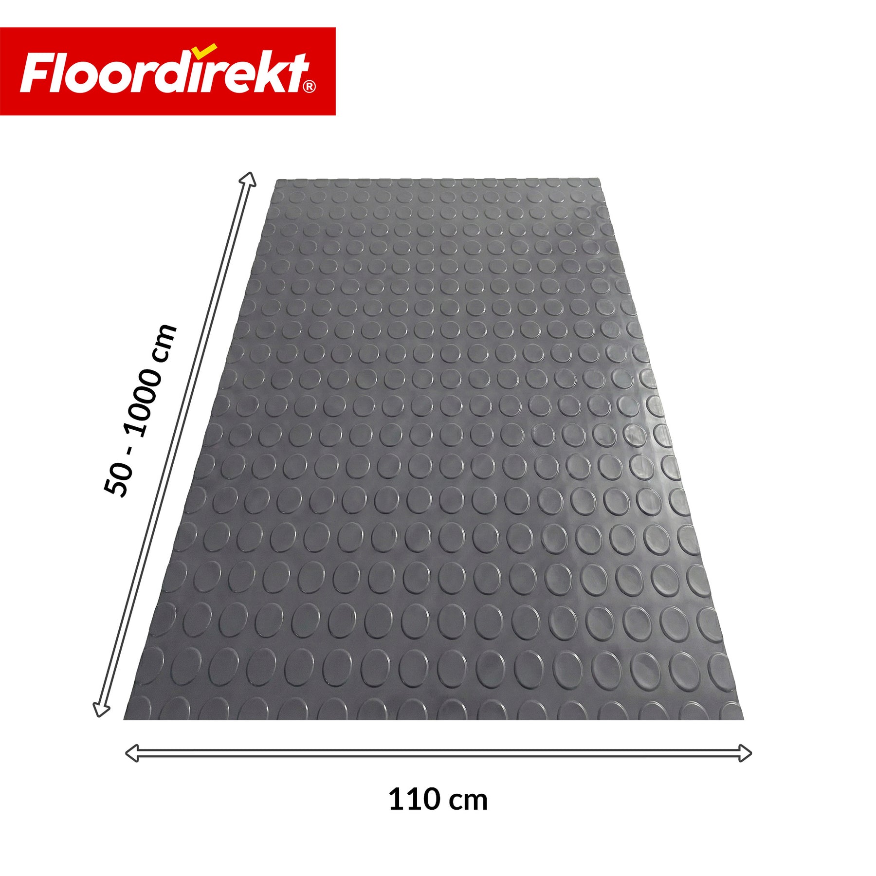 PVC-revêtement de sol | Coin Mirror | Aspect coin à pastilles plates | Antidérapant & facile d’entretien | Au mètre / découpe sur mesure | Largeur 110 cm