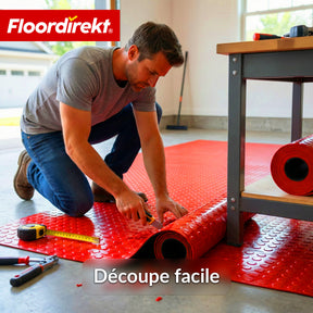 PVC-revêtement de sol | Coin Mirror | Aspect coin à pastilles plates | Antidérapant & facile d’entretien | Au mètre / découpe sur mesure | Largeur 110 cm