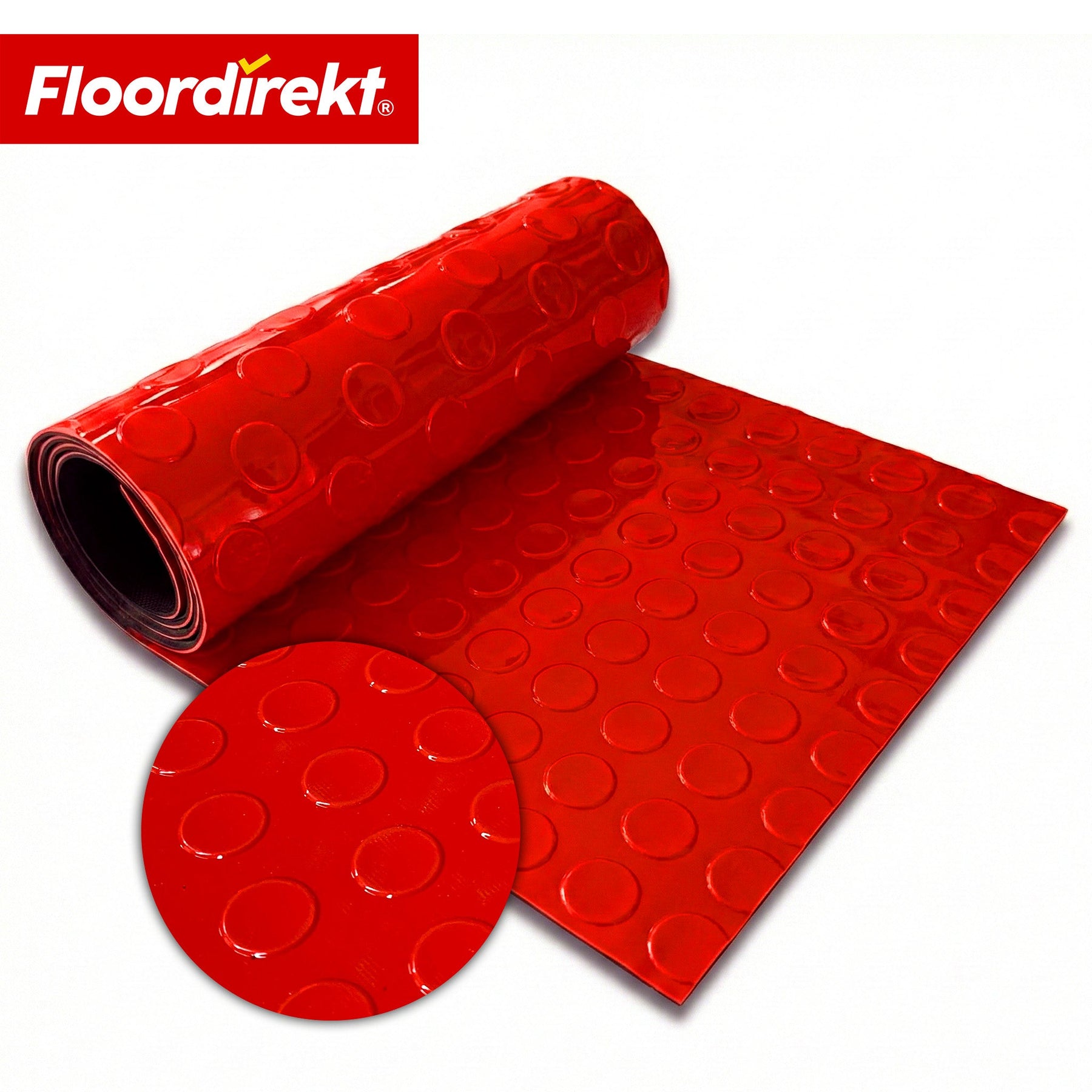 ✂ PVC-revêtement de sol | Coin Mirror | Aspect coin à pastilles plates | Antidérapant & facile d’entretien | Au mètre / découpe sur mesure | Largeur 110 cm