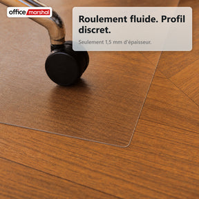 Tapis de protection de sol Floorfit sur mesure | Transparent mat | Pour parquet, stratifié et vinyle