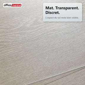 Tapis de protection de sol Floorfit sur mesure | Transparent mat | Pour parquet, stratifié et vinyle