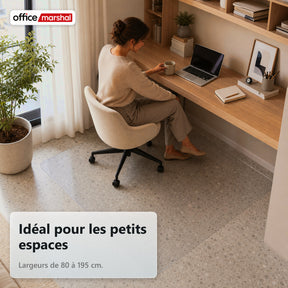 Tapis de protection de sol Floorfit sur mesure | Transparent mat | Pour parquet, stratifié et vinyle