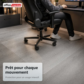 Tapis de protection de sol Floorfit sur mesure | Transparent mat | Pour parquet, stratifié et vinyle