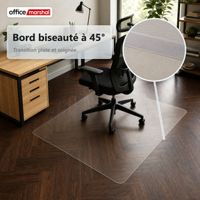 Tapis de protection de sol Floorfit sur mesure | Transparent mat | Pour parquet, stratifié et vinyle