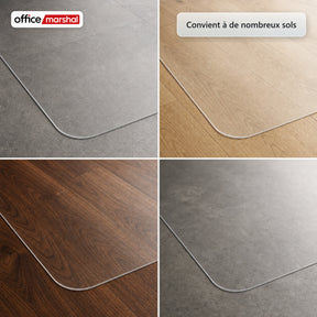 Tapis de protection de sol Floorfit sur mesure | Transparent mat | Pour parquet, stratifié et vinyle